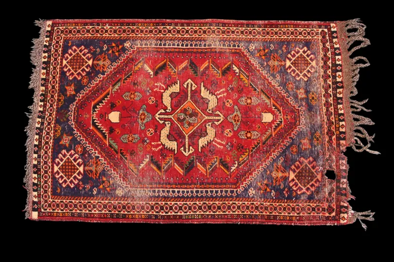 قالیچه قشقایی صد ساله دکوراتیو و کلکسیونی