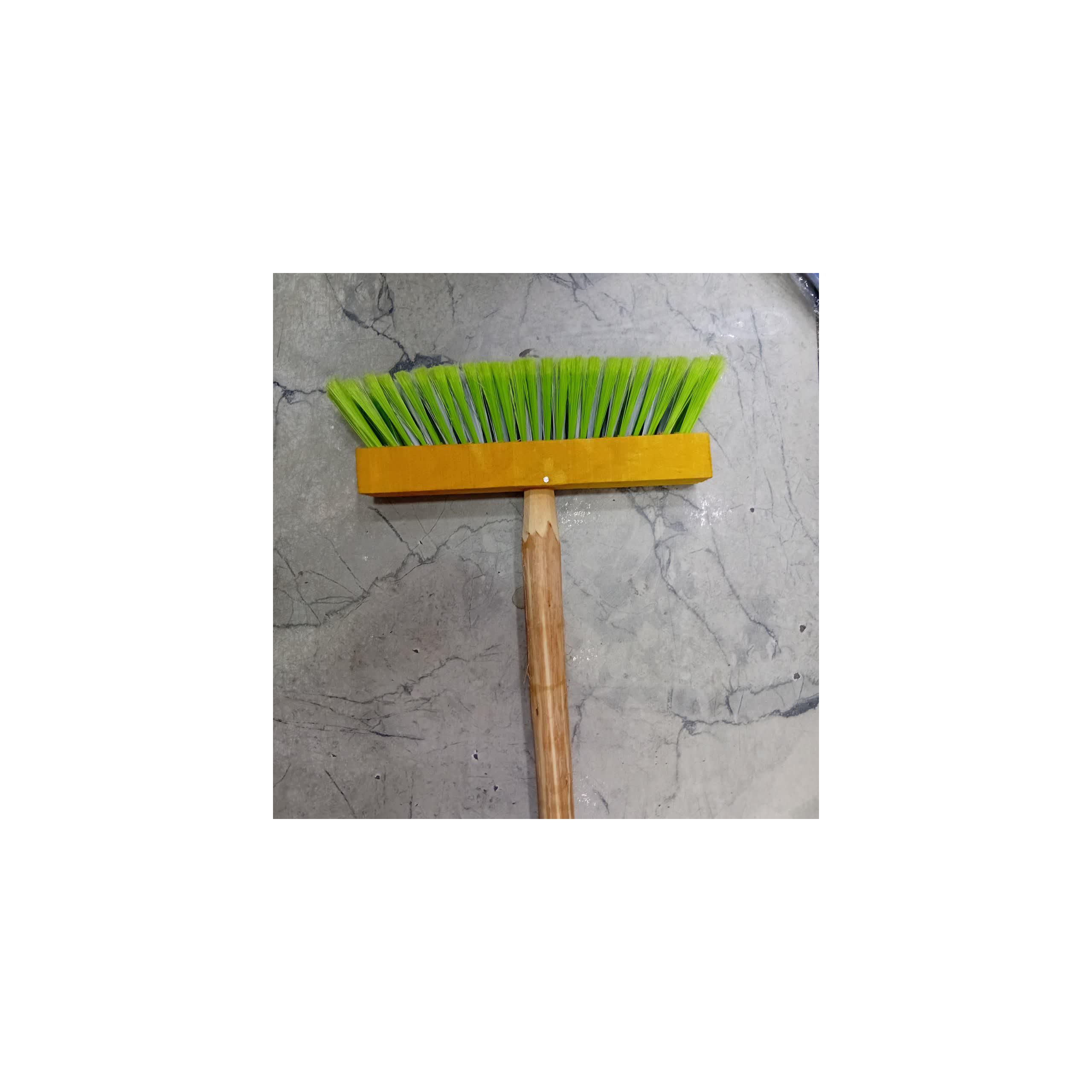 جارو چوبی 30 سانت با دسته 180 سانتی
