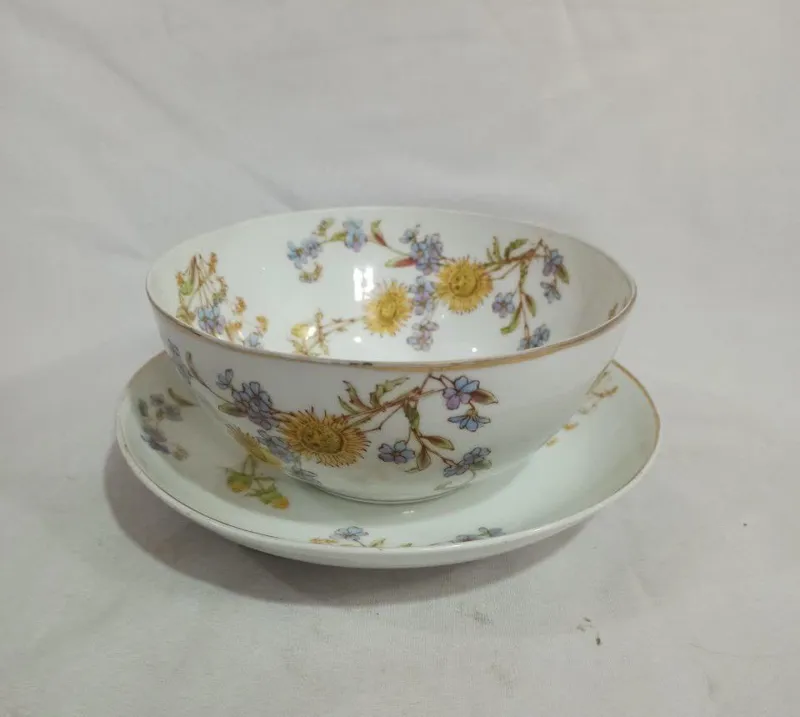 کاسه وبشقاب قدیمی فرانسوی