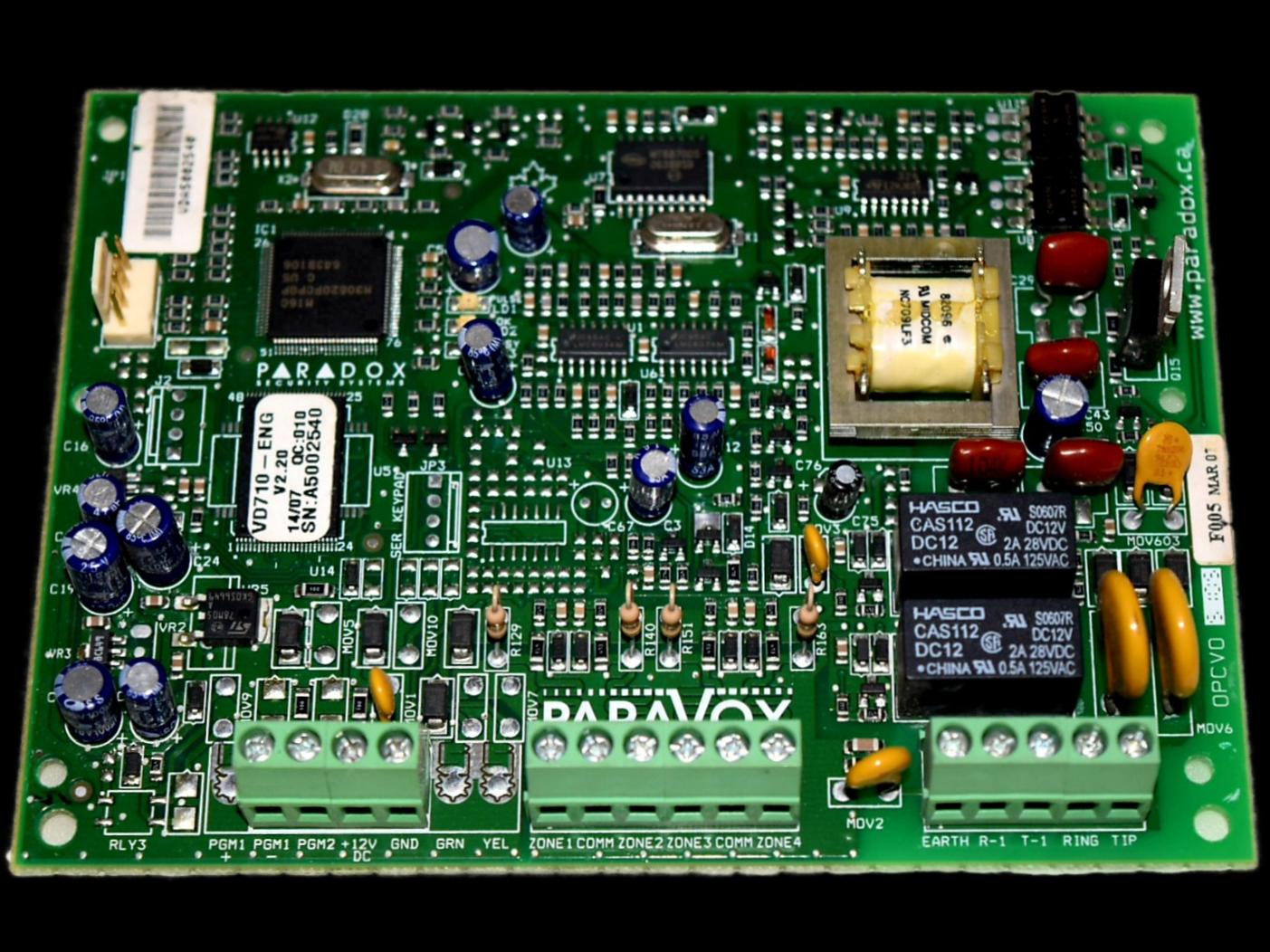 دزدگیر پارادوکس کانادا مدل پاراوکس paravox