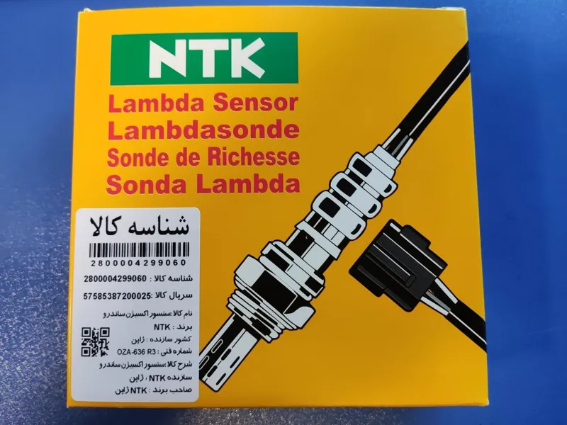 سنسور اکسیژن رنو L90 برند NTK ژاپن
