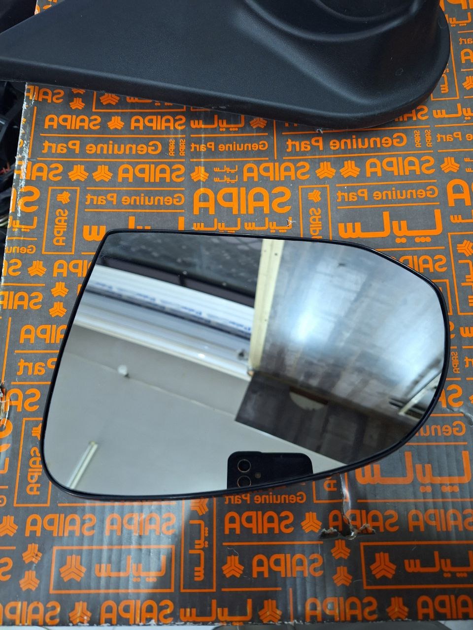 شیشه آینه اصلی گرمکن دار اطلس سهند سمت شاگرد