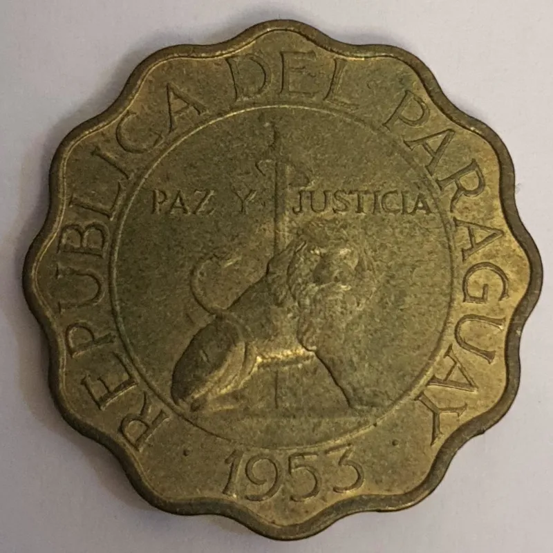 سکه 50 سنتیمو پاراگوئه 1953