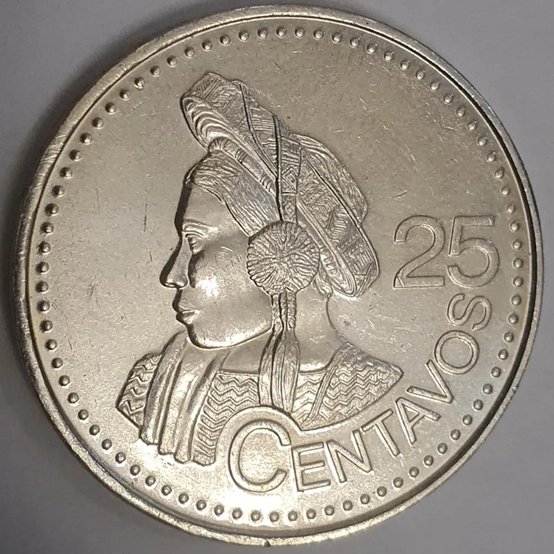 سکه 25 سنتاوو گواتمالا 2000
