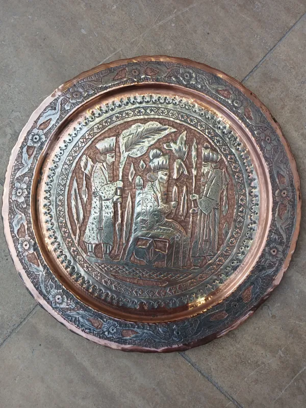 سینی مسی قلم دست