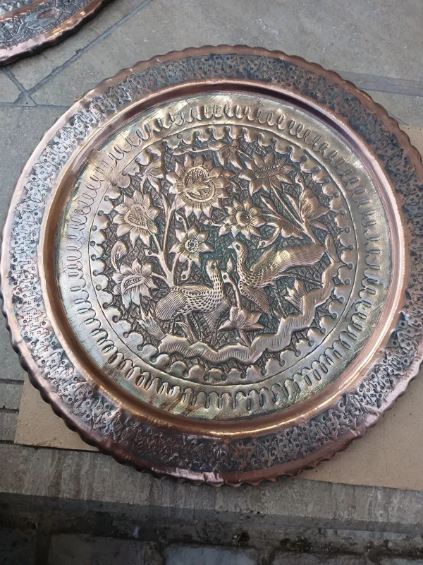 دیوارکوب مسی قلم کار دست