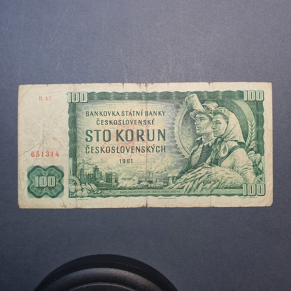  اسکناس 100 کوران (korun) چکوسلواکی سال 1961