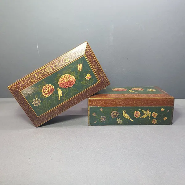 دو عدد جعبه قدیمی نقاشی مینیاتوری