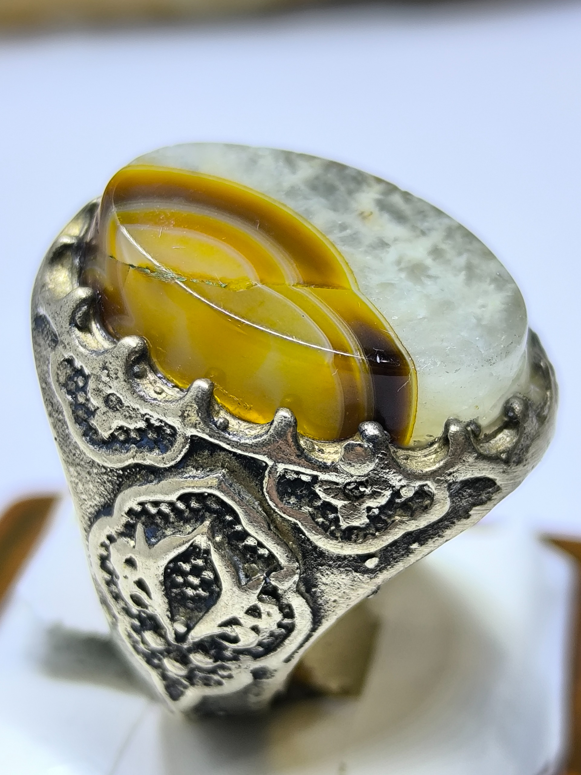 انگشترفوقالعاده زیبا حجرحجازی رحمانی نایاب