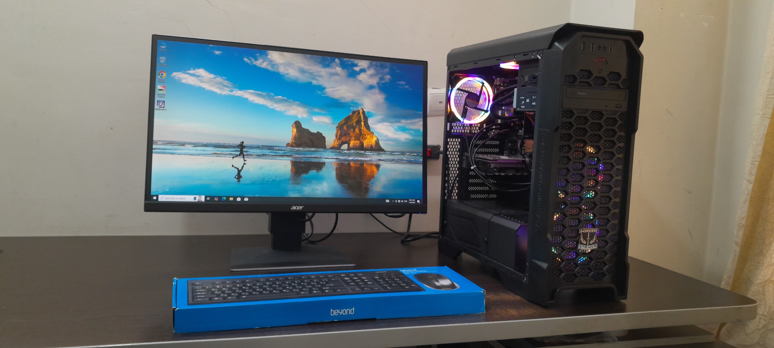 کیس core i7 و مانیتور 27 اینچ