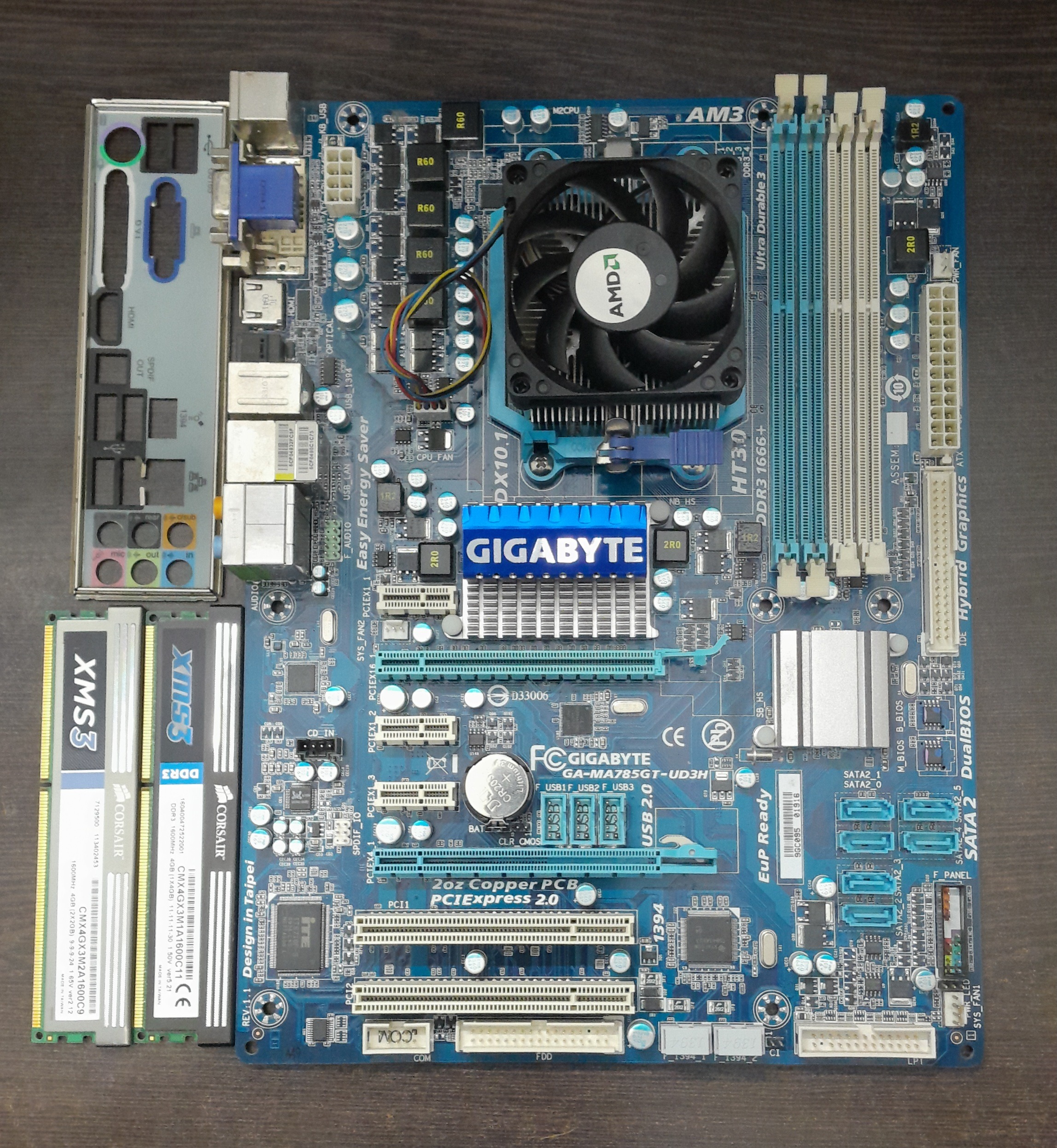 باندل ddr3 گیگابایت به همراه رم و سی پی یو