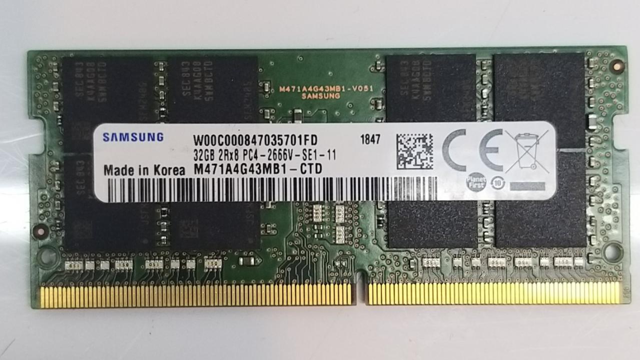 رم 32gb pc4 2666 samsung