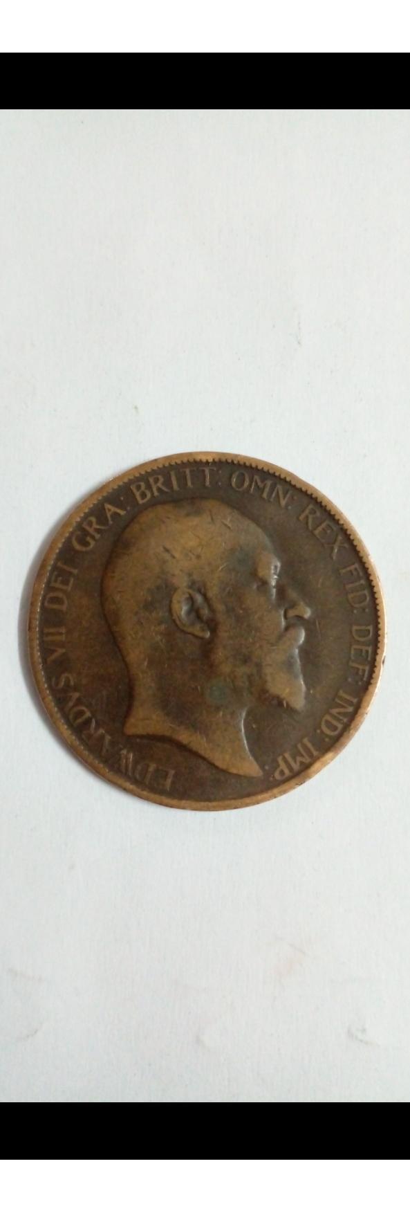 سکه قدیمی 1 پنی ادوارد انگلیس 1903