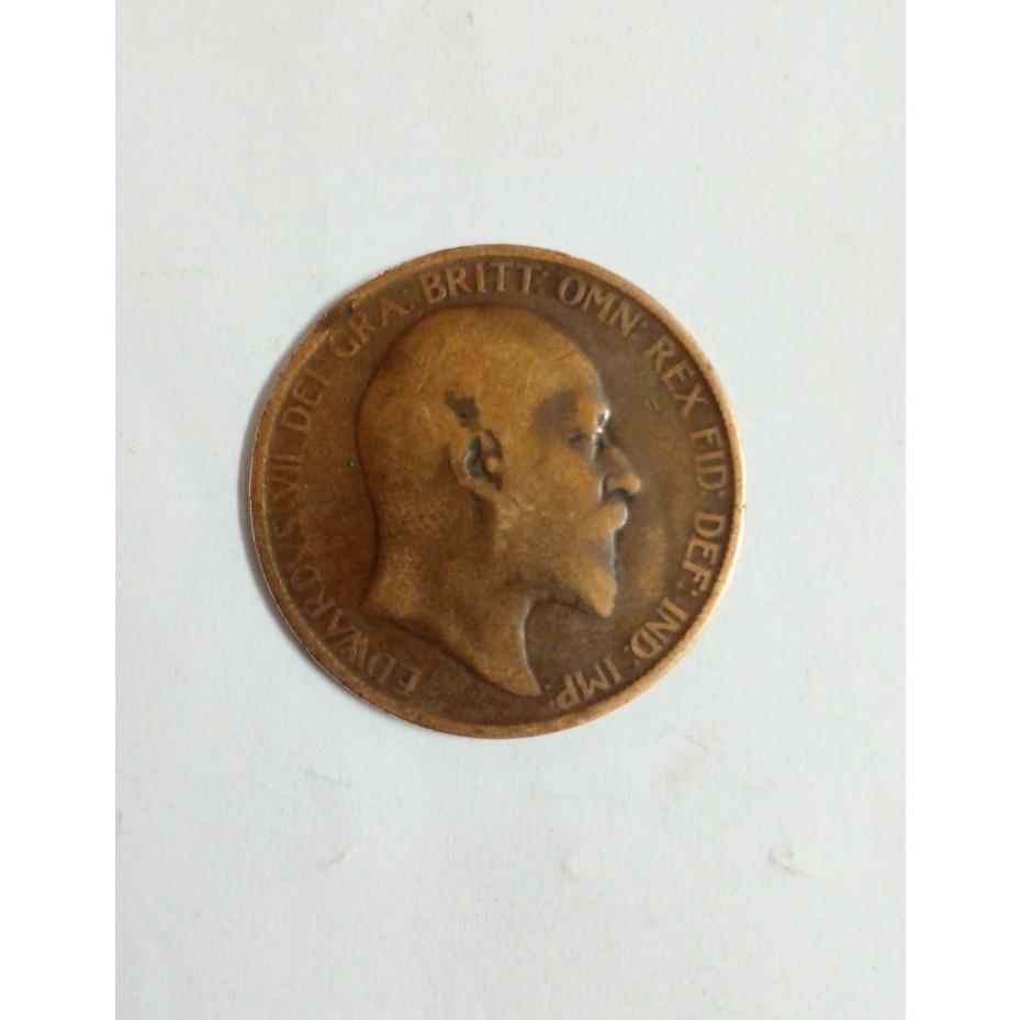 سکه 1 پنی ادوارد انگلیس 1906