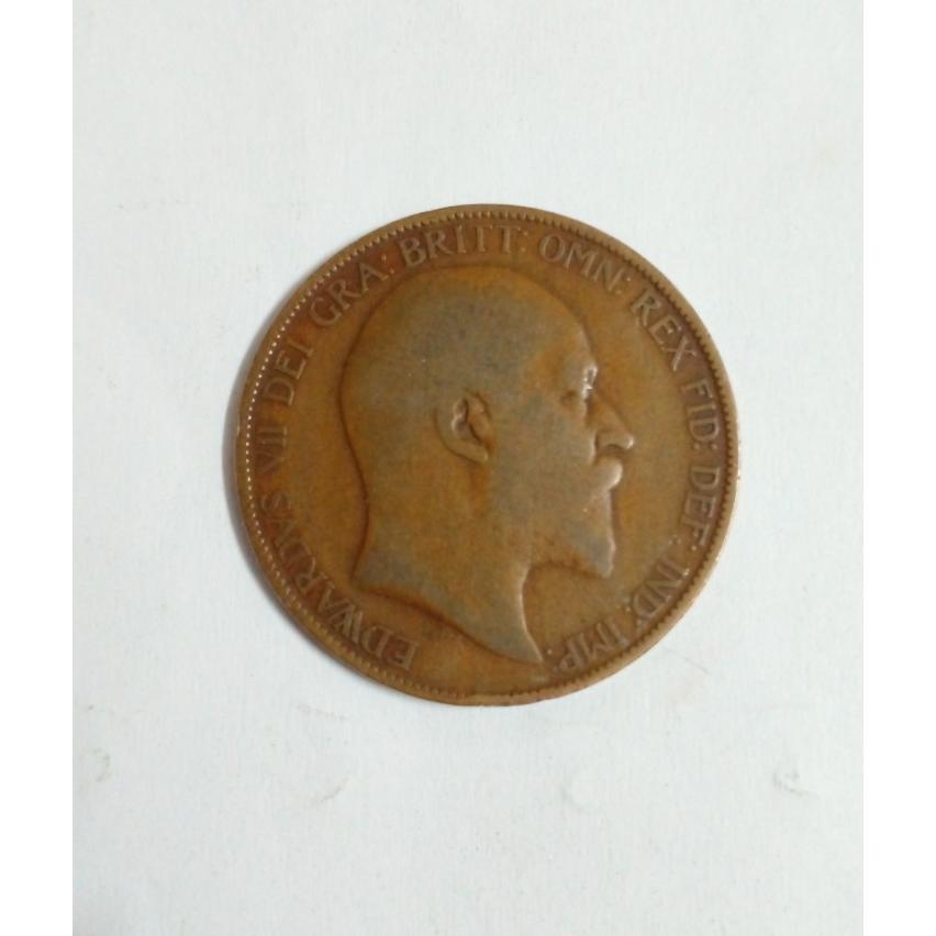 سکه 1 پنی ادوارد انگلیس 1907