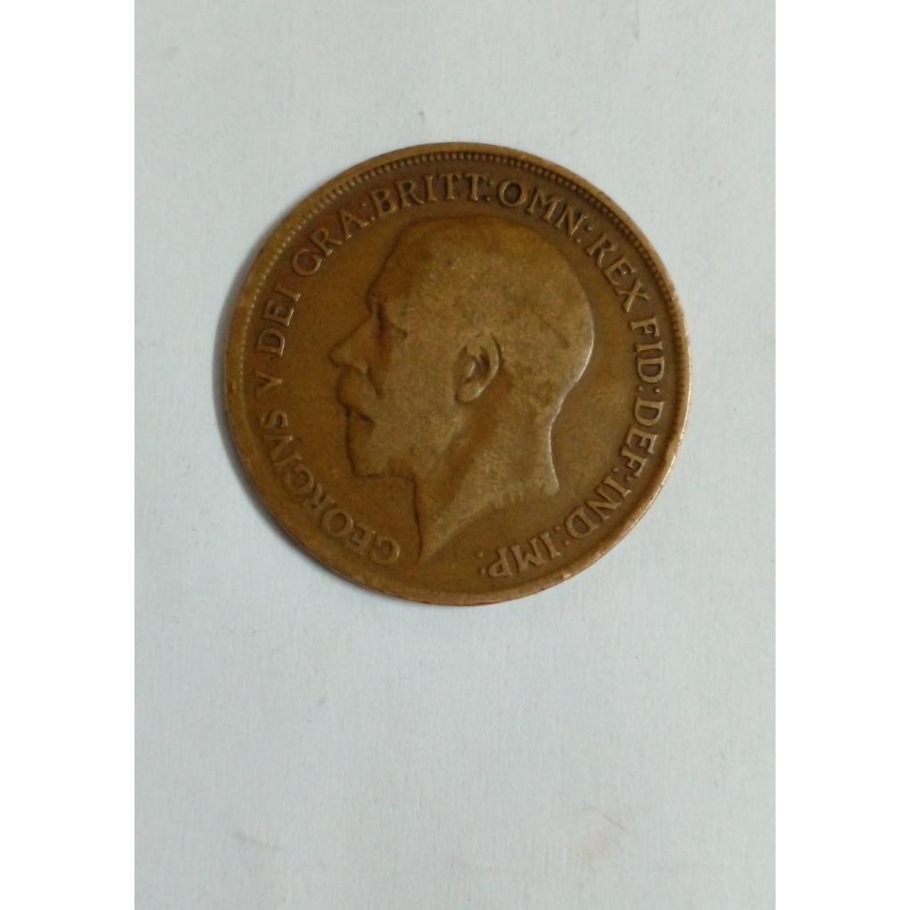 سکه 1 پنی جرج پنجم 1912