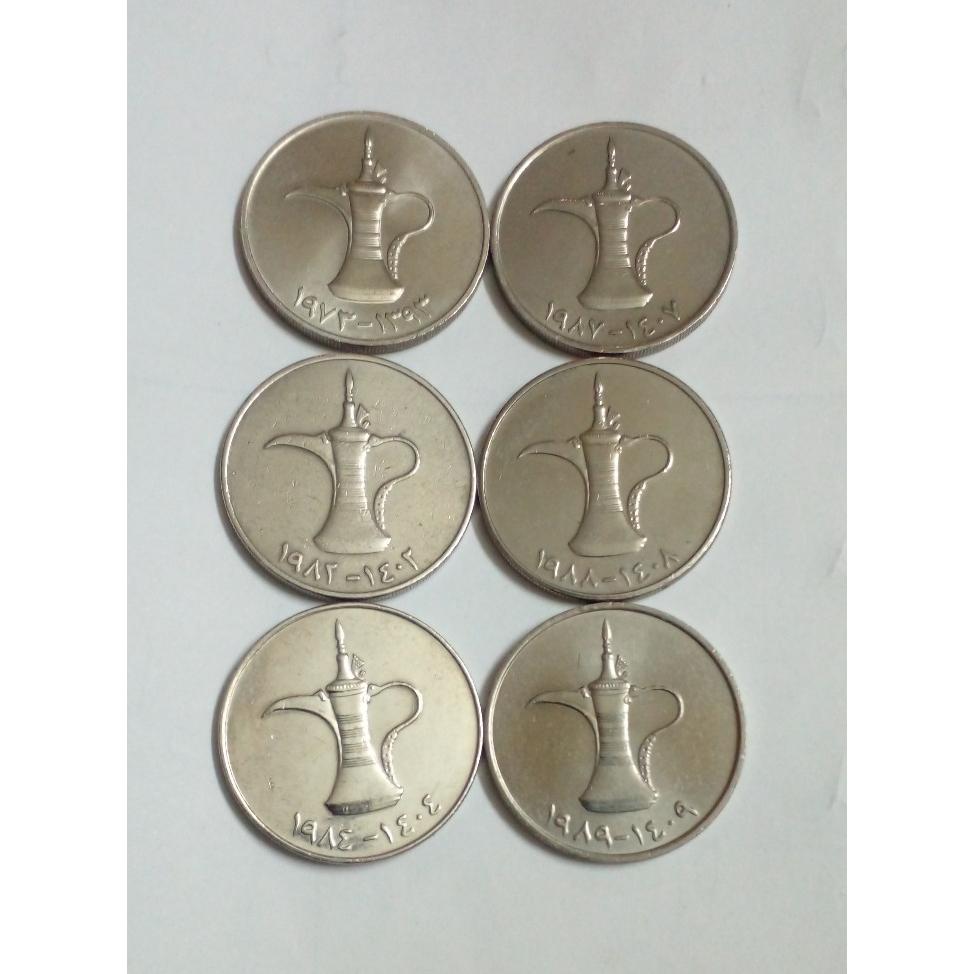 سکه 1 درهمی بزرگ 6 سال مختلف