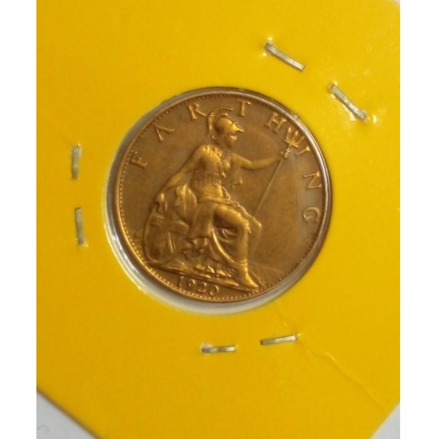 سکه قدیمی 1 فارتینگ جرج پنجم 1920 در حد نو