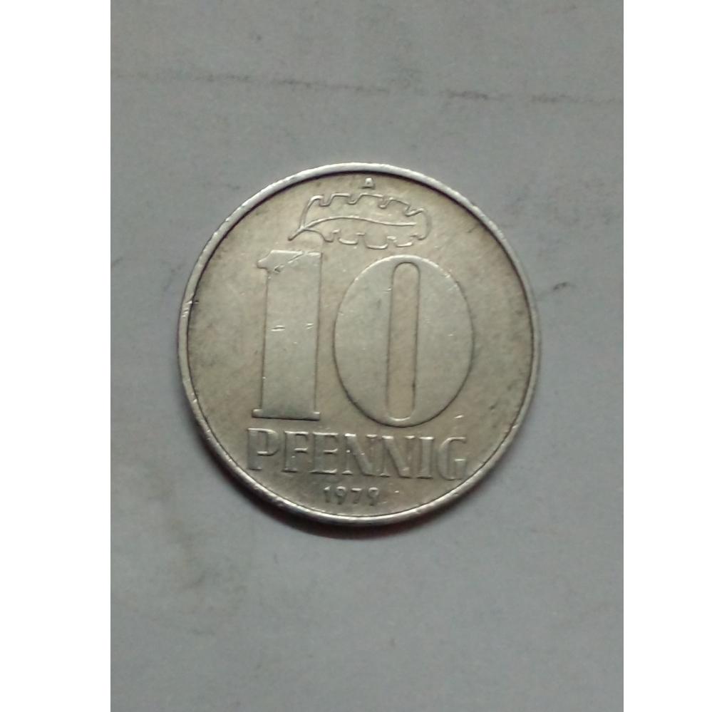 سکه قدیمی 10 فنینگ المان بسیار تمیز
