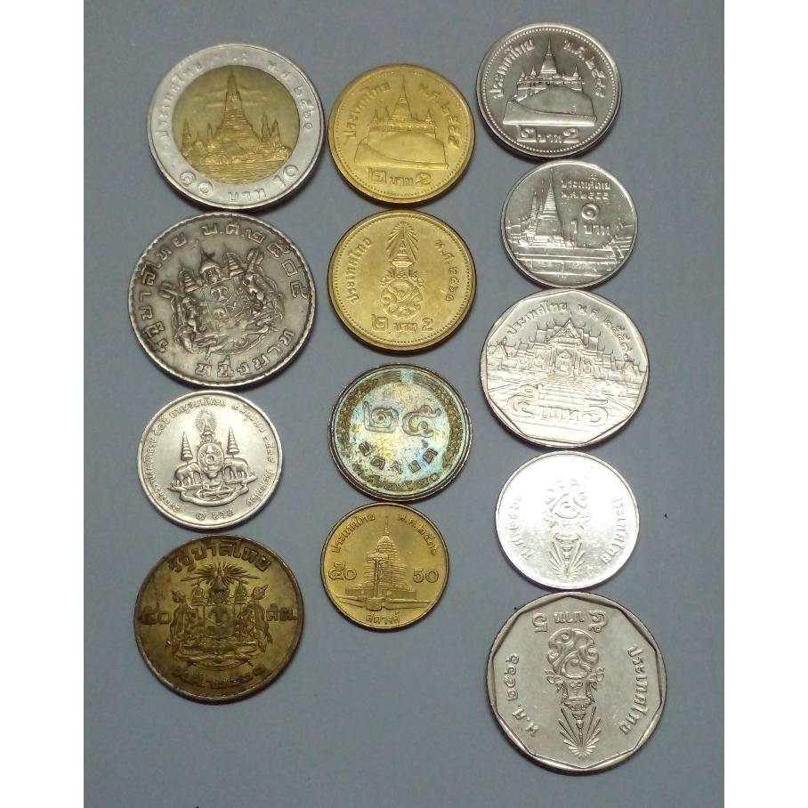 ست سکه تایلند 13 عدد بدون تکرار