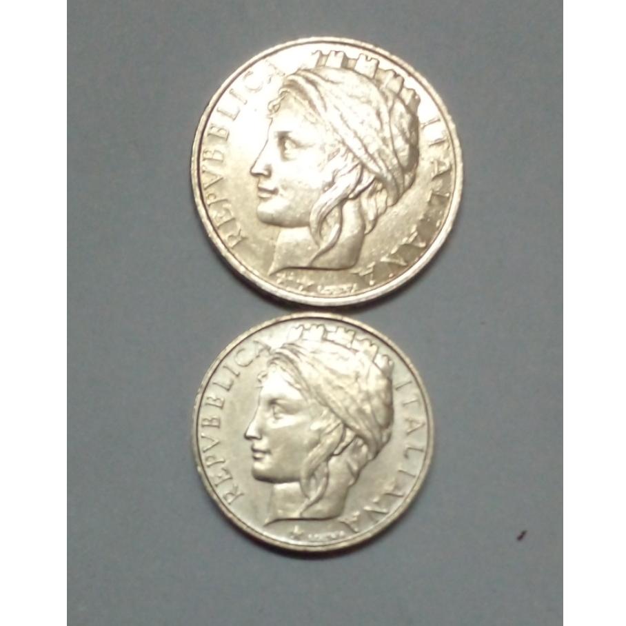 جفت سکه 50 و 100 لیر ایتالیا کمیاب