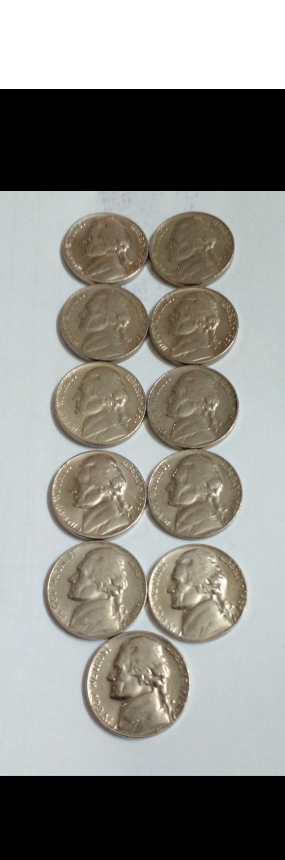 ست سکه 5 سنت امریکا 1960 تا 1970 کامل
