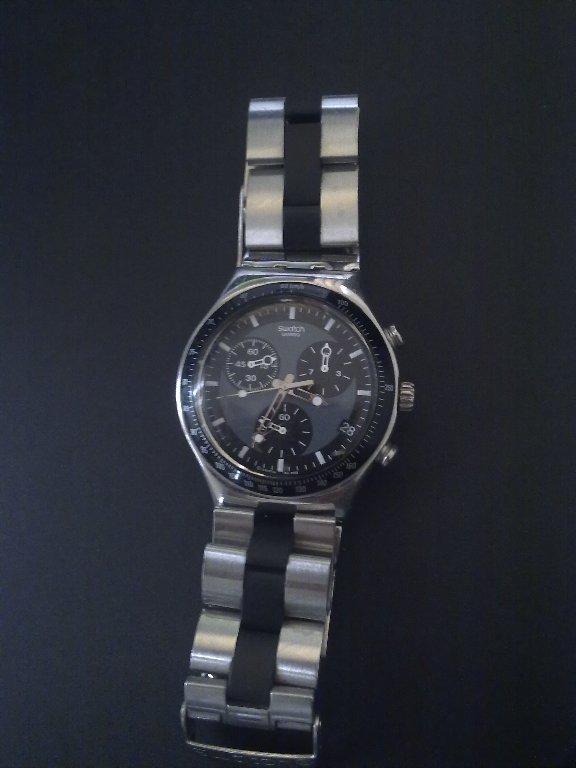 Swatch irony v8 stainless clearance steel