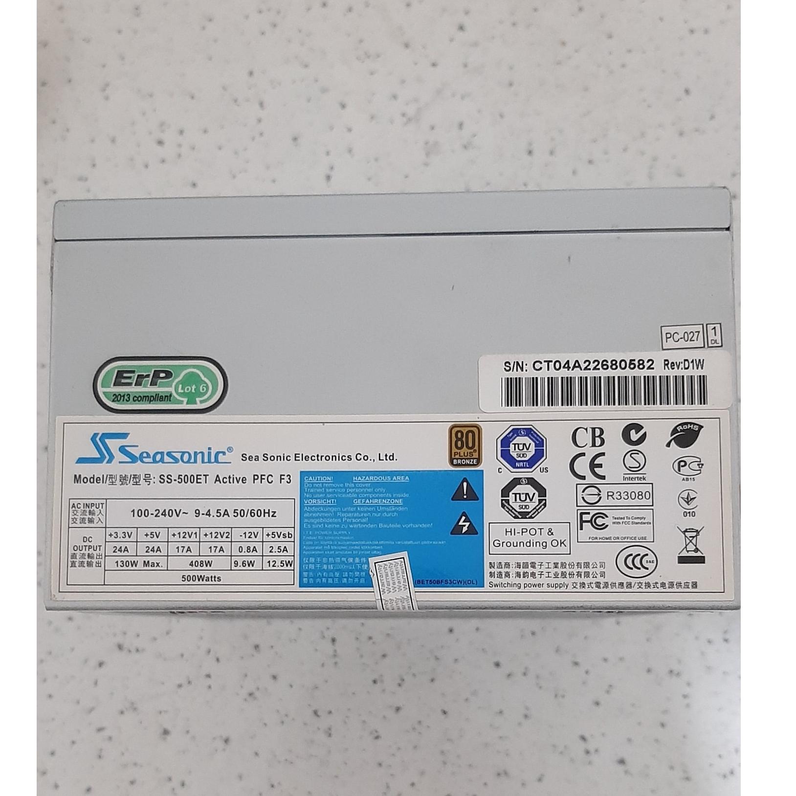 پاور 500 وات seasonic
