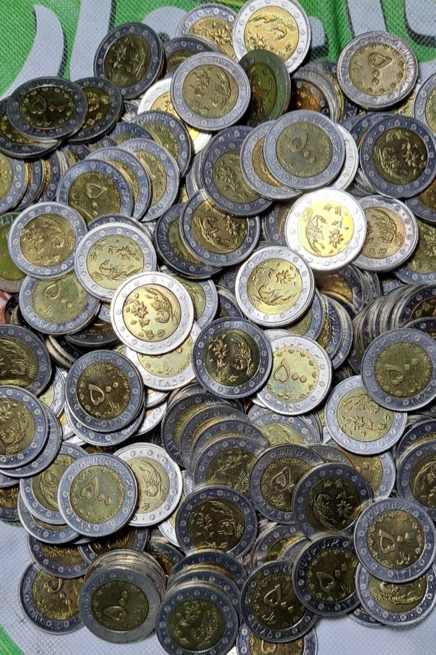 100 عدد سکه 2فلز نایاب بایمتال .جنس برنز