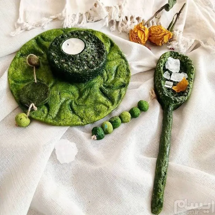 ست جاشمعی وسینی دستساز،نشکن،باخمیرمخصوص