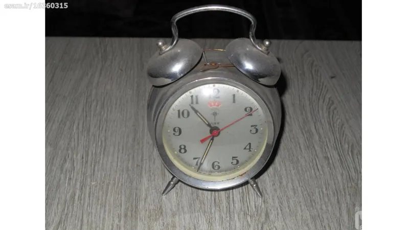 ساعت رومیزی زنگی زیبای قدیمی (پهلوی) سالم - چینی