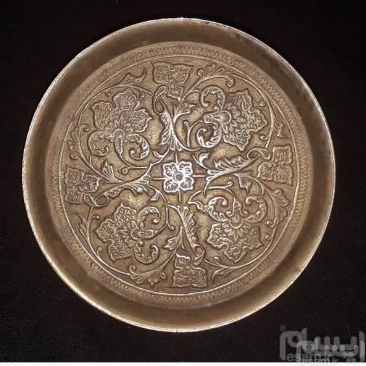 پیش دستی برنجی آنتیک قدمت 120سال/قطر105/وزن63گرم