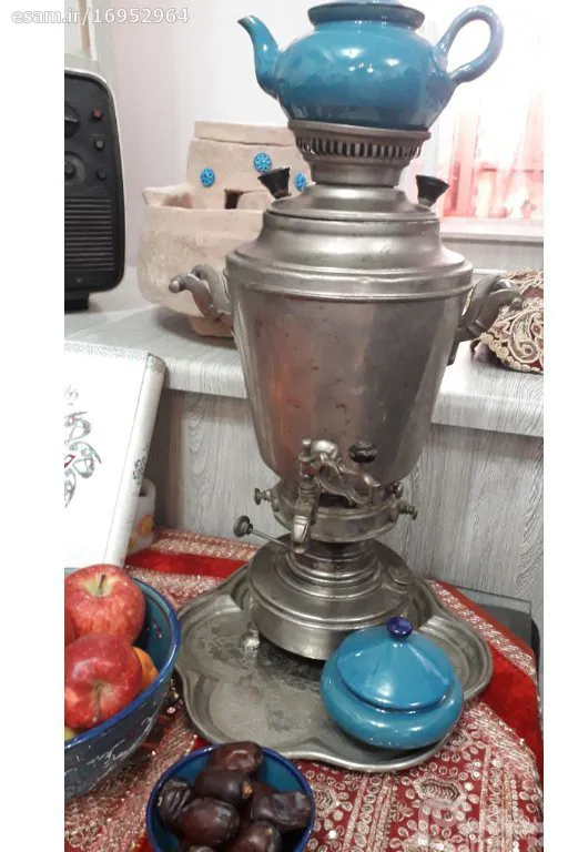 سماورنفتی قدیمی دستساز بسیارخاص