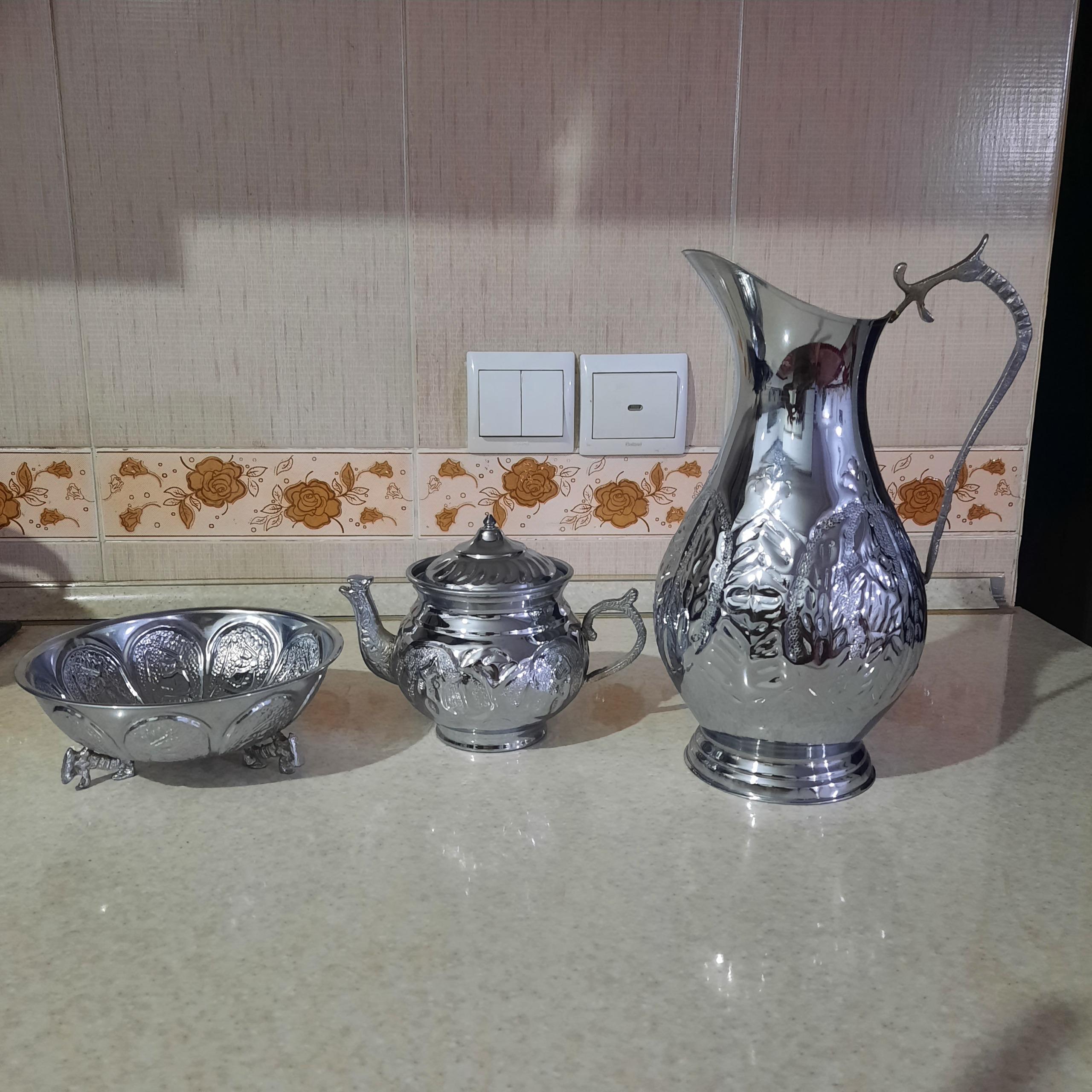 پارچ.قوری.جام جلو سماور