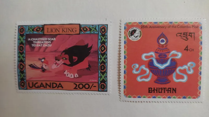 جفت تمبر کارتونی