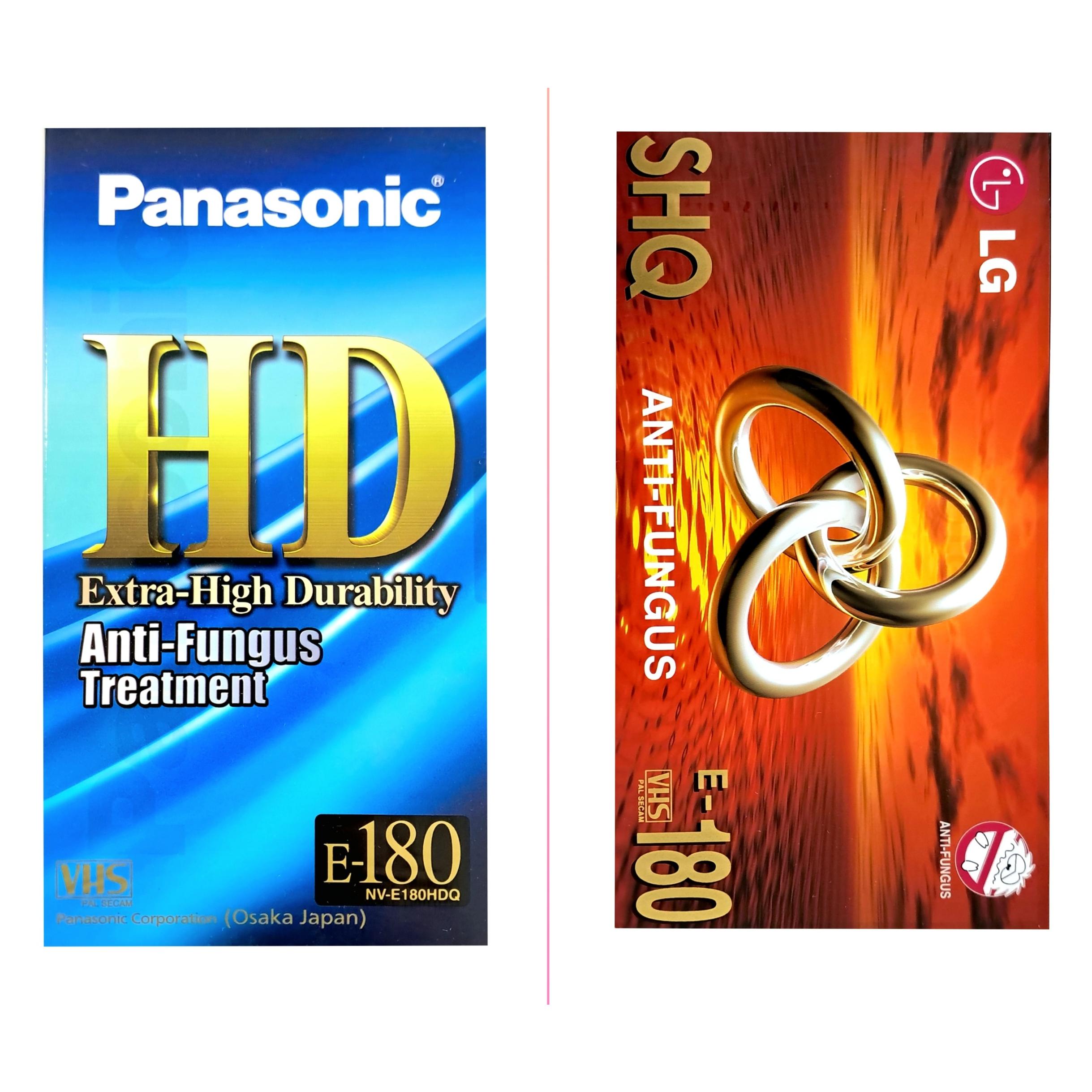 2 عدد فیلم خام ویدیو VHS پاناسونیک و ال جی آکبند