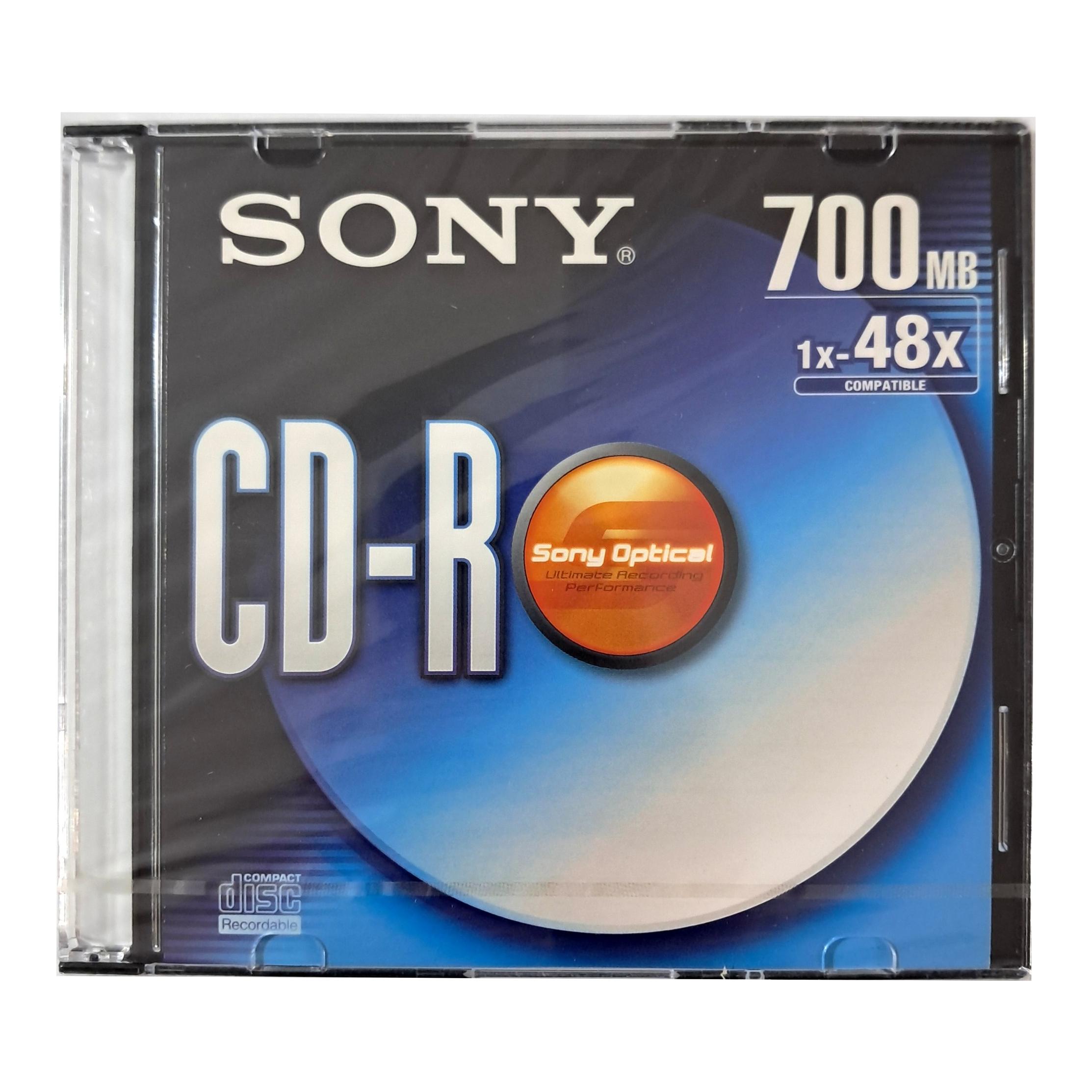 سی دی CD-R 700MB خام قابدار سونی تایلند پلمپ