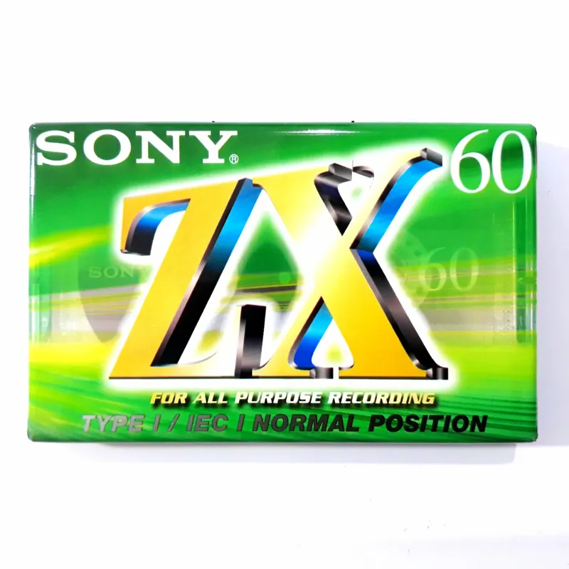 نوارکاست خام 60 دقیقه سونی سری ZX اورجینال ،آکبند
