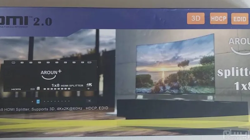 HDMI SPLITTET 8 PORT اسپلیتر 8 پورت Aroun