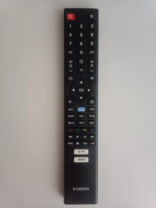 ریموت کنترل تلویزیون ایکس ویژن مدل TX725
