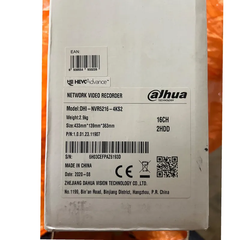 دستگاه ان وی آر 16 کانال داهواDHI-NVR5216-4KS2
