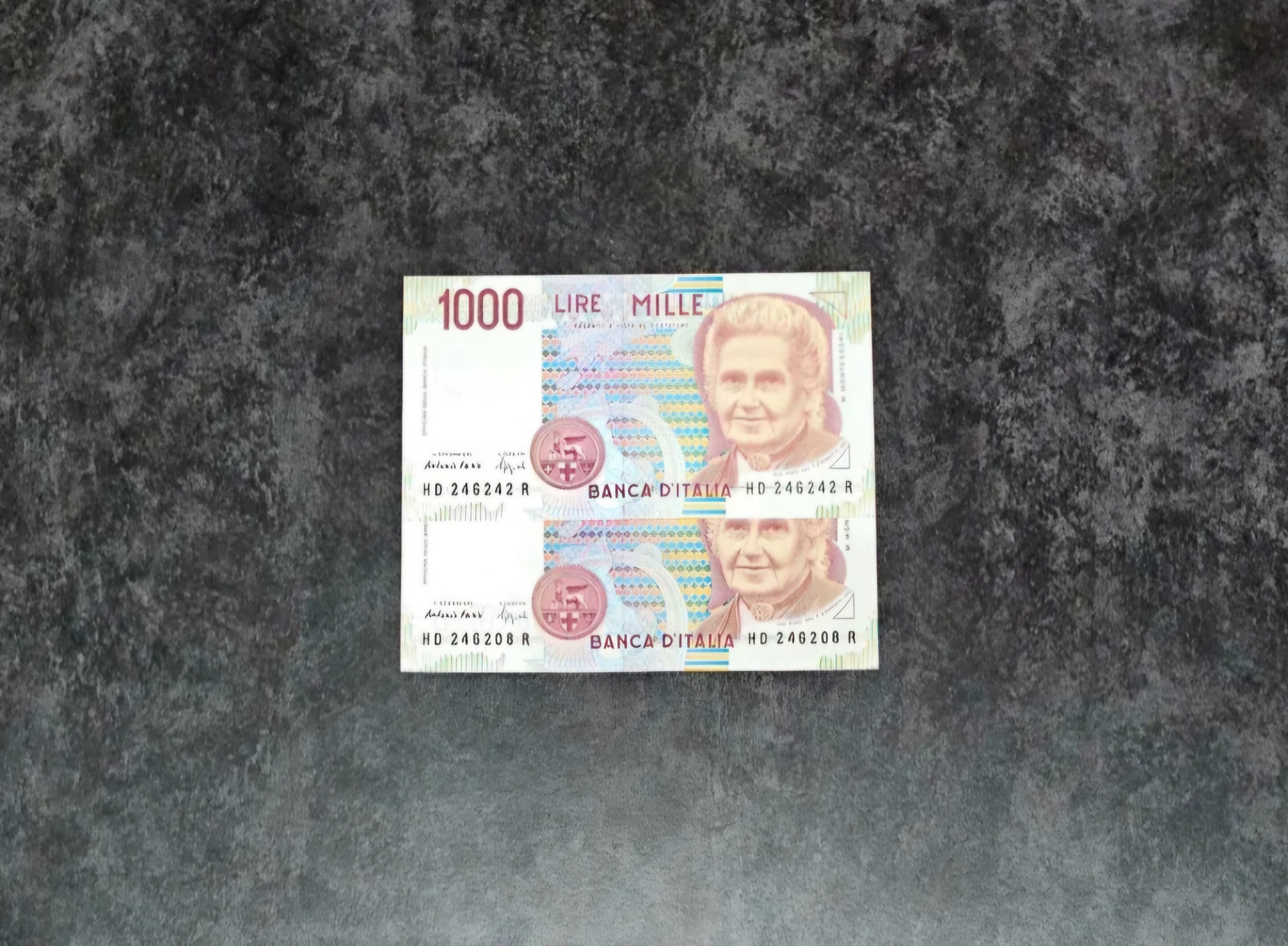 تک اسکناس زیبای 1000 لیر ایتالیا