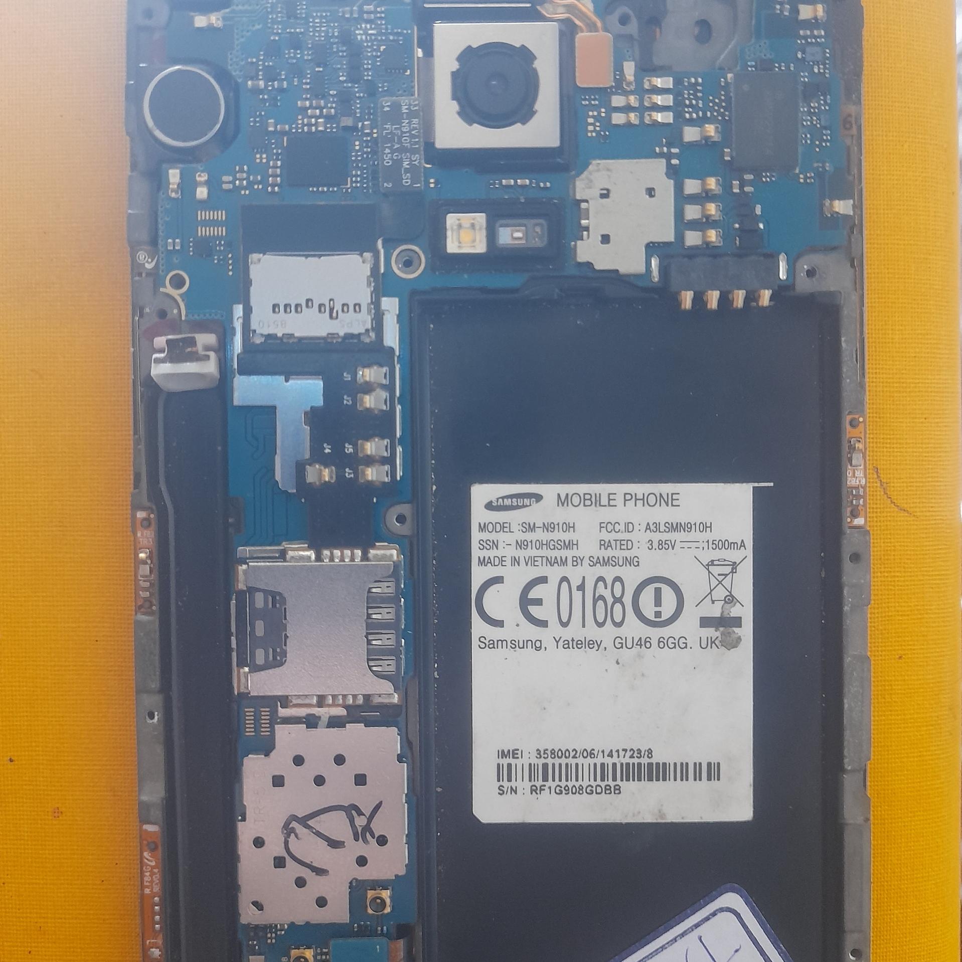 برد سامسونگ  Samsung  N910H  یا نوت 4