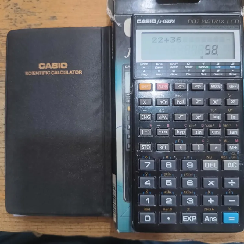 ماشین حساب casio نو 4500PA