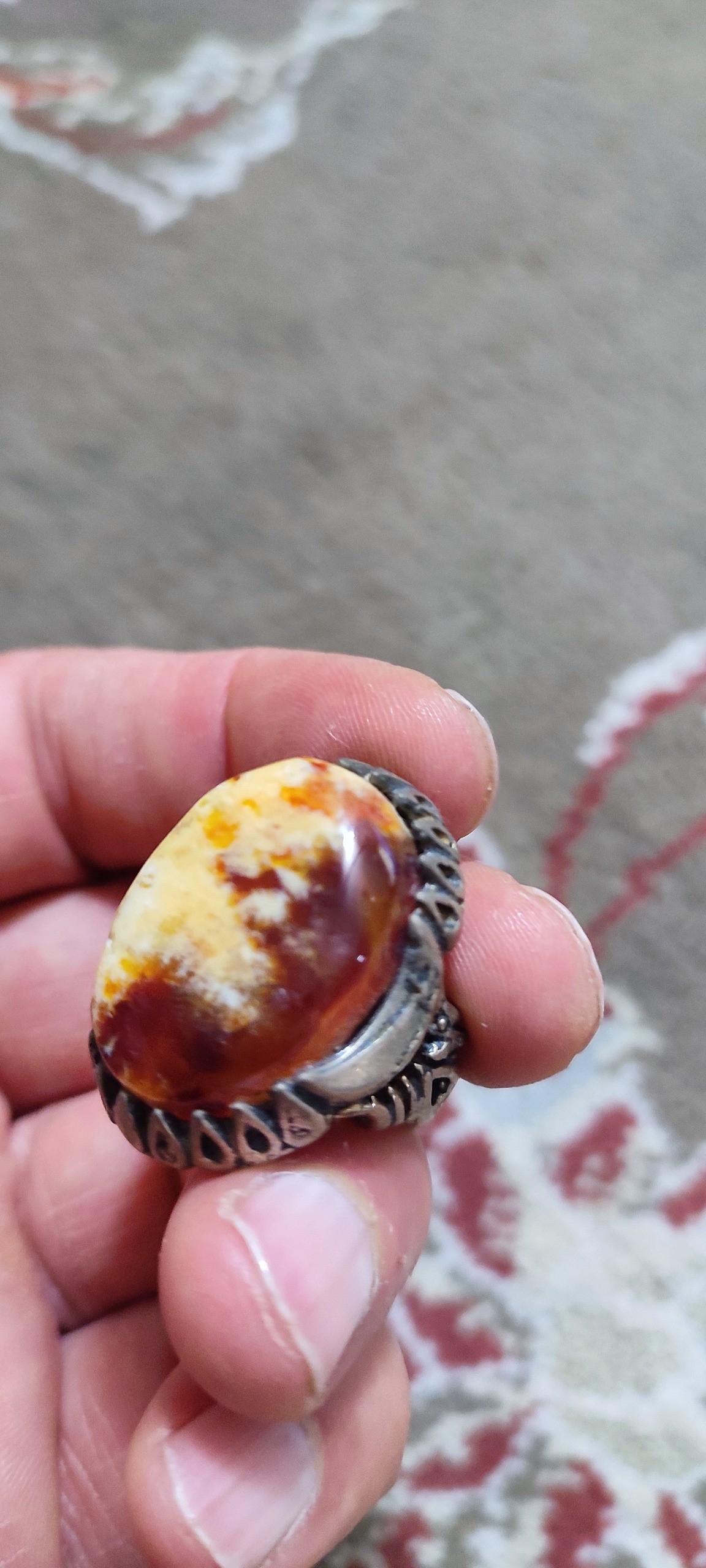 انگشتر نقره مردانه