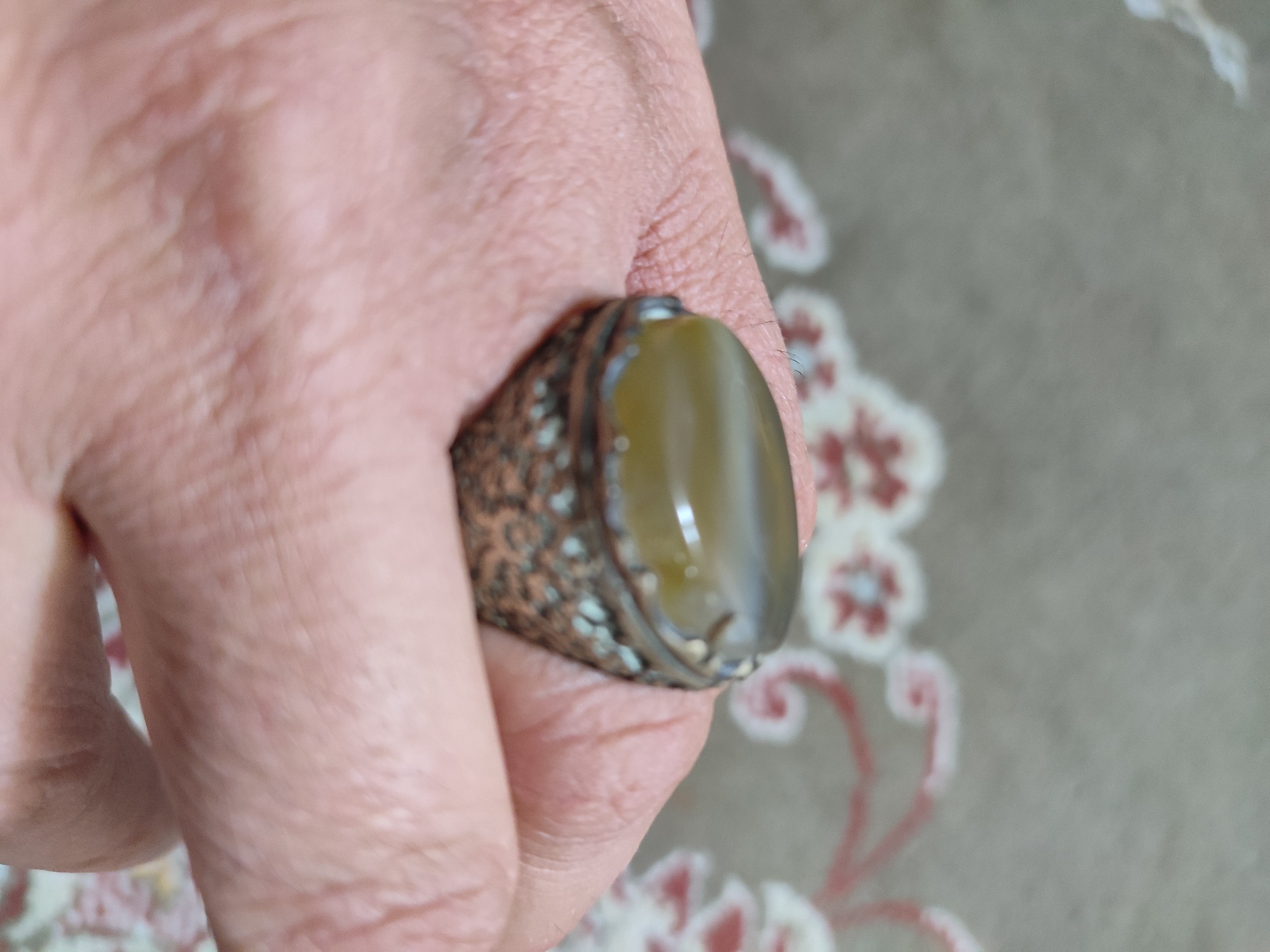 انگشتر نقره مردانه