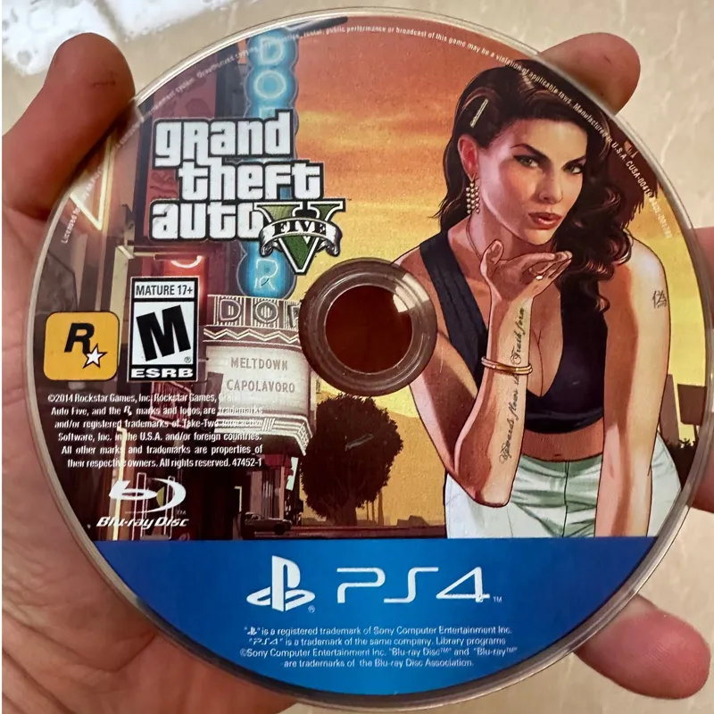 دیسک gta v برای ps4 و ps5