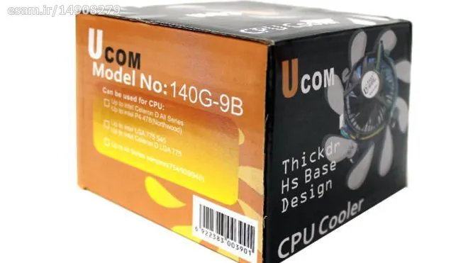 فن 1155 Ucom با هیت سینک مدل (1404G-9B) و فن 1155