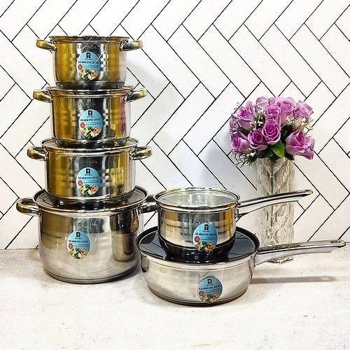 سرویس قابلمه آکبند 12پارچه خارجی استیل