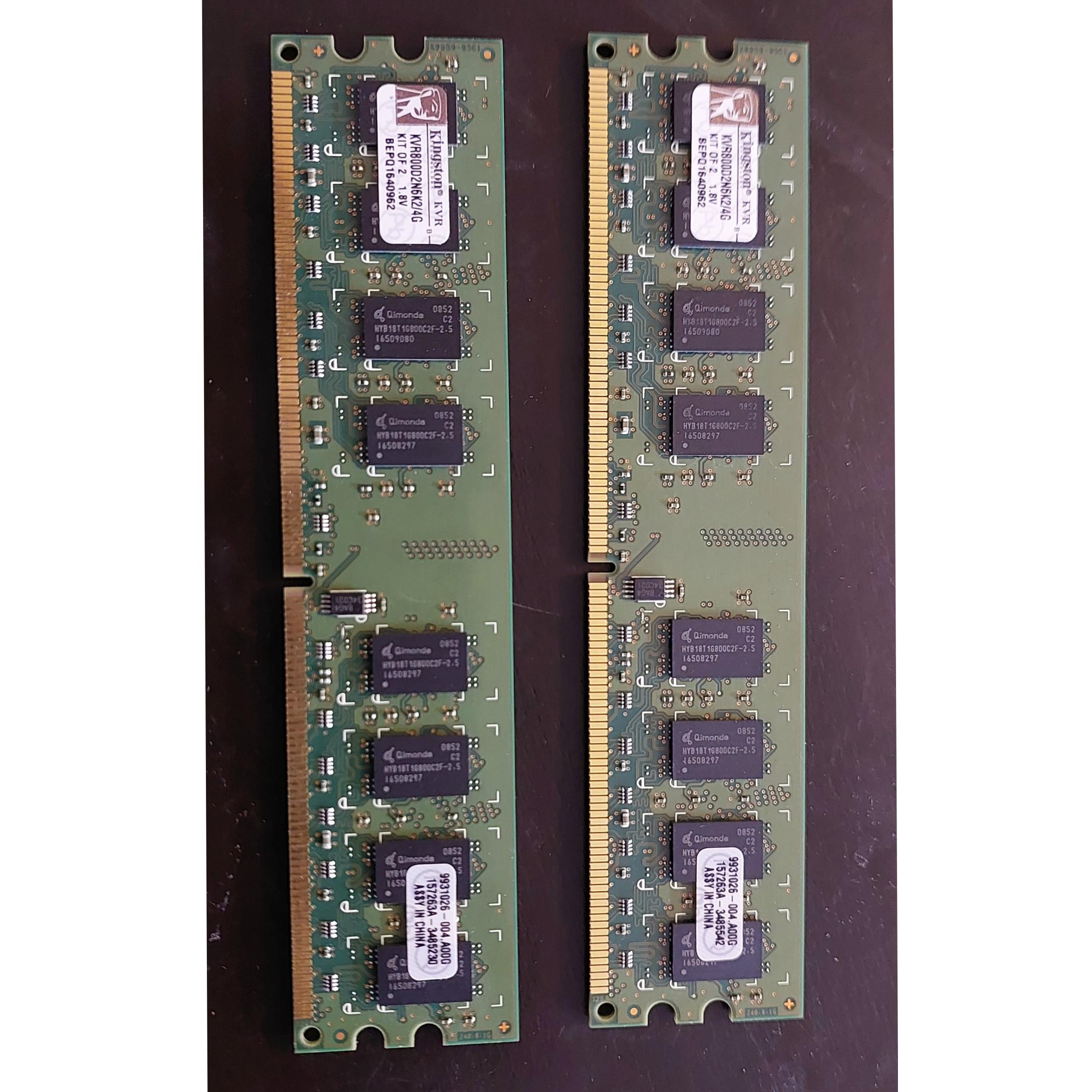 Kingston ValueRAM 4GB Kit (KVR800D2N6K2/4G)